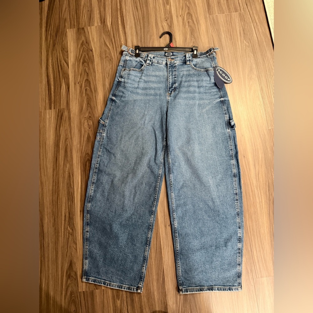 Scoop Women’s Denim Barrel Carpenter Jeans size 6-NWT